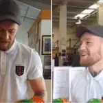 Conor McGregor bekommt Boxhandschuhe in irischen Farben geschenkt