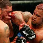 Der blutige Kampf zwischen Mark Hunt und Brock Lesnar