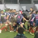 Die Schlägerei bei diesem Rugbyspiel gerät völlig aus dem Ruder...