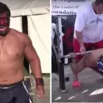 Angelo Samarripa alias "Das Biest" versucht, 328 Kilo im Bankdrücken zu stemmen