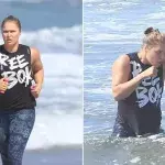 Ronda Rousey trainiert am Strand für ihr Comeback