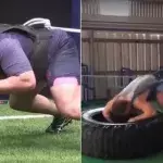 Hartes Training eines Rugby-Spielers flößt Respekt ein