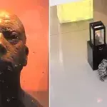 Dieser Skulptur sollte man lieber nicht zu tief in die Augen schauen