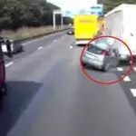 Unglaublich heftiger Unfall auf der Autobahn
