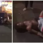 Ein Betrunkener sucht Ärger mit einem Lieferanten, der anscheinend ein MMA-Kenner ist