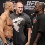 Randy Couture kämpft gegen einen Profi-Boxer