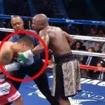 Boxen: Marcos Maidana beißt Floyd Mayweather während des Kampfes