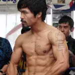 Manny Pacquiao gibt eine Trainingssession in aller Öffentlichkeit