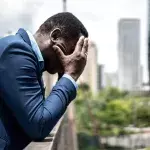 Depressiver Mann