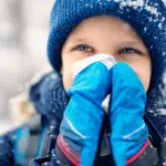 Schüler im Winter