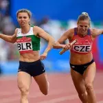 Belarussische Leichtathletin in Sicherheit