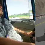 Lkw-Fahrer nimmt Mädel als Anhalter mit. Doch als sie schläft, ändert er die Richtung