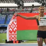 Krystsina Tsimanouskaya bei den Olympischen Spielen