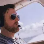 Pilot in Cockpit