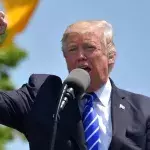 Präsident Donald Trump bei einer Rede