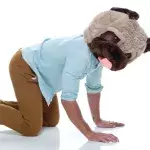 Symbolbild: Mann verkleidet sich als Hund