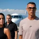 Cristiano Ronaldo mit seiner Ehefrau