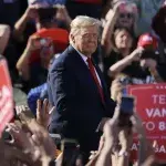 Donald Trump auf einer Wahlkampfveranstaltung
