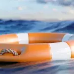 Rettungsring für einen Schiffbrüchigen