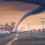 Riesiger Tornado verschmilzt mit einem anderen und bildet "Supertornado"