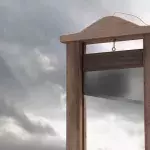 Darum läuft die Klinge einer Guillotine spitz zu.