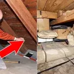 Er zieht auf dem Dachboden an einer Schnur und entdeckt einen Schatz von unschätzbarem Wert