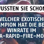 League of Legends: Welcher exotische Champion hat die beste Winrate im Ultra-Rapid-Fire-Modus?