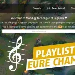 League of Legends: mood.gg spielt Playlists zu deinem Champion