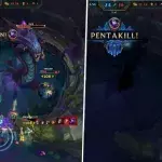 League of Legends: Ein toter Mazahar landet einen Pentakill und klaut den Baron