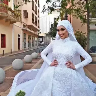 Beirut: Das Fotoshooting dieser Braut zeigt die volle Gewalt der Explosion (VIDEO)