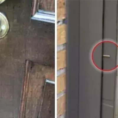 Die Polizei warnt: Wenn ihr einen Zahnstocher findet, der in eurer Türritze steckt, dann passt auf!