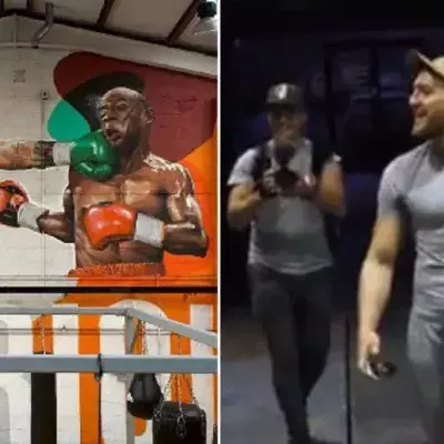Conor McGregor: Trainingspartner überraschen ihn mit Mayweather-Wandbild