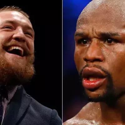 Conor McGregor spottet schon bei der Verkündung des Kampfes über Floyd Mayweather