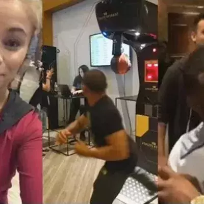 Wenn sich UFC-Stars gegenseitig an der Punching Machine herausfordern