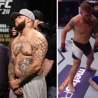 UFC 211: Rashad Coulter zeigt bei dem Kampf gegen Chase Sherman einen spektakulären Ellenbogenschlag