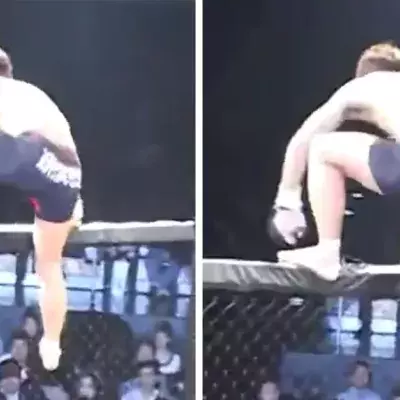 MMA: Kämpfer misslingt Salto