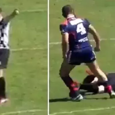 Rugby-Spieler schlägt Schiedsrichter K. o.