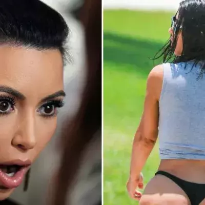 Kim Kardashian im knappen Höschen