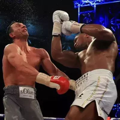 Das Anthony Joshua kurz vor seinem Sieg Wladimir Klitschko auf den Weg gegeben