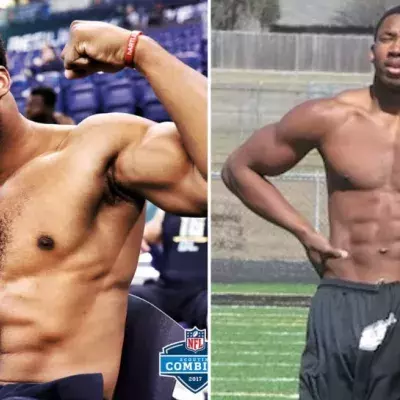 1,92 m groß und 123 Kilo schwer: Myles Garrett ist ein wahrer Muskelberg und der künftige Star des amerikanischen Footballs