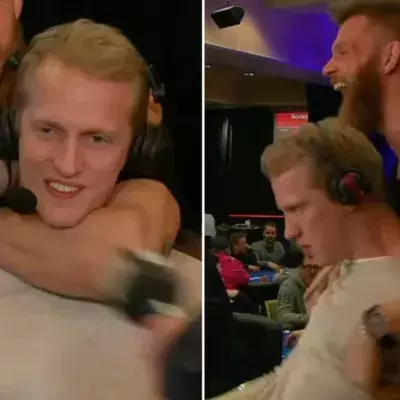 Der Kämpfer Emil Meek würgt live einen Pokerkommentator. Doch was folgt,...