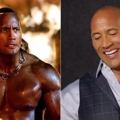 The Rock kommentiert seine erste Filmrolle...Seine Reaktion zu den Stunts ist einfach genial!