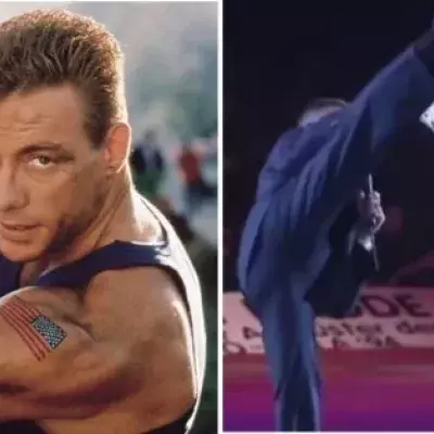 Jean-Claude Van Damme kämpft sogar im Anzug unglaublich gut
