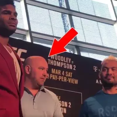 Staredown zwischen Mark Hunt und Alistair Overeem: Die Spannung ist greifbar!