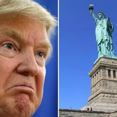 Donald Trump: Dieses Banner an der Freiheitsstatue gefällt ihm überhaupt nicht!
