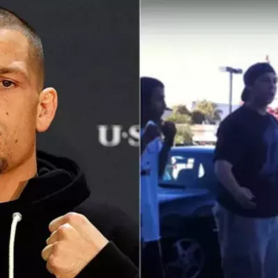 Wenn Nate Diaz eine Straßenschlägerei sieht, filmt er sie...