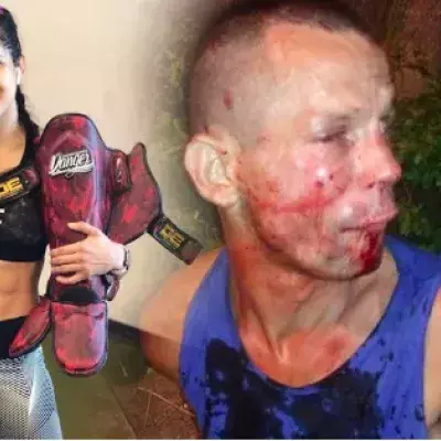 Dieb will die UFC-Kämpferin Polyana Viana bestehlen und bereut es sofort