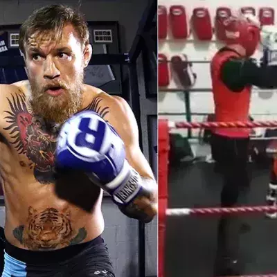 Conor McGregor beim Boxtraining