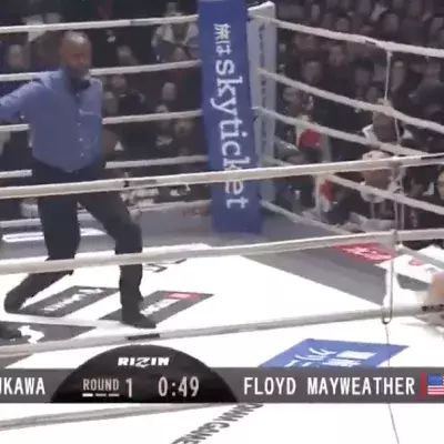 Tränen im Ring: Floyd Mayweather zerlegt Tenshin Nasukawa in einer Runde