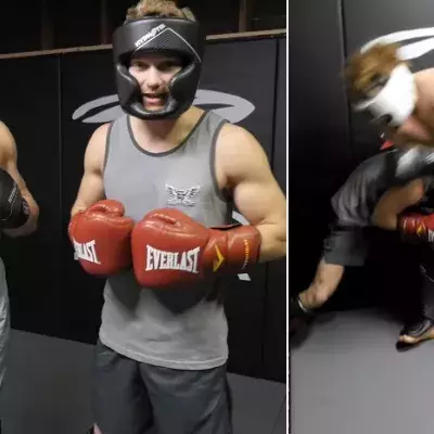 Ein MMA-Profi und ein Bodybuilder messen ihre Kräfte